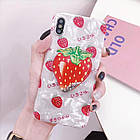 Тримач PopSocket Попсокет Fruit з рідкими блискітками, фото 3