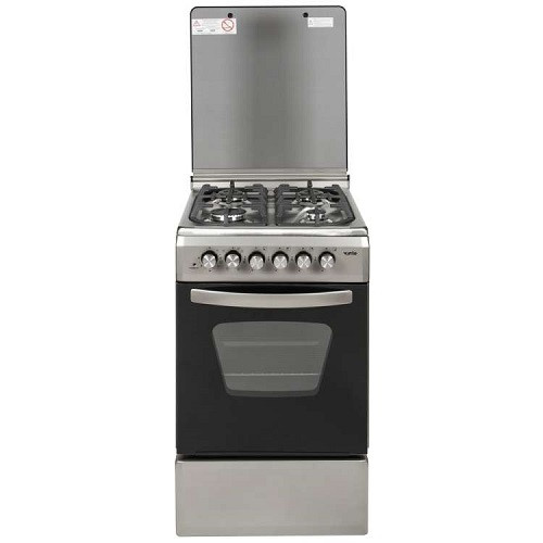 Плита газова GE 5060 CS 6 SX 2 неіржавка сталь, фото 1