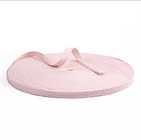 Киперная лента Розово пудровый ширина 1 см для окантовки трикотажных изделий поло футболок шапок униформы