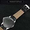 Механічний годинник з автопідзаводом Jaragar, чоловічий наручний годинник зі шкіряним ремінцем віннер скелетон, фото 7