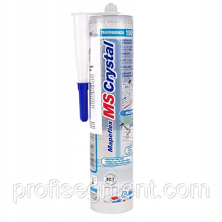 Еластичный Клей-герметик Mapei Mapeflex MS Crystal/300ml New, фото 3