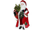 Пластмасова стояча новорічна іграшка Дід Мороз 60 см BonaDi