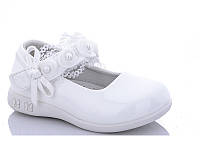 Туфли нарядные лаковые для девочки, белые, 22 (13,5 см)