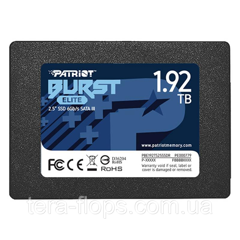 SSD накопичувач Patriot Burst Elite 1.92 TB (PBE192TS25SSDR)  (DC)