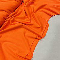 Стрейч кулир Оранжевый неон яркий Состав 95% хлопок 5% эластан для пошива лосин платьев туник футболок маек