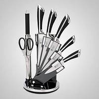 Набор ножей на подставке Royalty Line RL-KSS 700 7 предметов из нержавеющей стали с черной рукояткой RL-KSS 700 Набор ножей на подставке Royalty Line RL-KSS 700 7 предметов из нержавеющей стали с черной рукояткой
