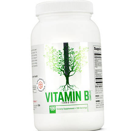 Вітамін В комплекс Universal VITAMIN B-COMPLEX 100 таб, фото 2