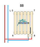 Горизонтальні трубчасті радіатори Betatherm Quantum 2 H-500 L-1005, фото 3