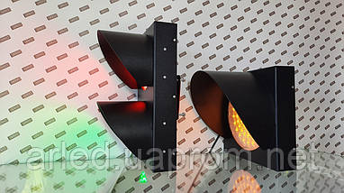 Світлофори світлодіодні Led Pharos 10 Вт. діаметр 120мм сигнальний, транспортний ( 2-х секційний RG), фото 3