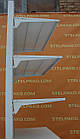 Торгові односторонні (пристінні) стелажі «Авілон», 210х95 см., білі, Б/у, фото 6