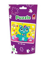 Пазлы детские в мешочке Puzzle in stand-up pouch Fairy cat, в пакете, 20*13см, RK1130-06