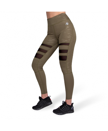 Легінси тайтси Gorilla Wear Savannah Biker Tights Army Green Camo XL, фото 1