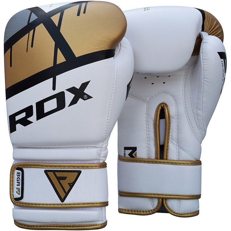 Боксерські рукавички RDX Rex Leather Gold 10 ун. - фото 1 - id-p1345920761
