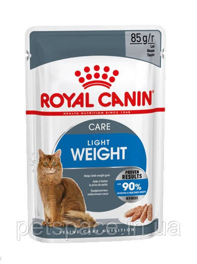 Корм Royal Canin Light Weight Care (Роял Канін для профілактики надмірної ваги, паштет) 85г
