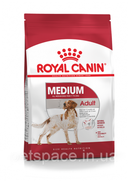 Корм для собак Royal Canin Medium Adult (Роял Канін Медіум Едалт) 4 кг.