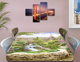 Вінілова наклейка на стіл Ейфелева вежа, 60 х 100 см, фото 4