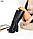 Женские демисезонные кожаные сапоги на каблуке 35-40 р чёрный рептилия, фото 8
