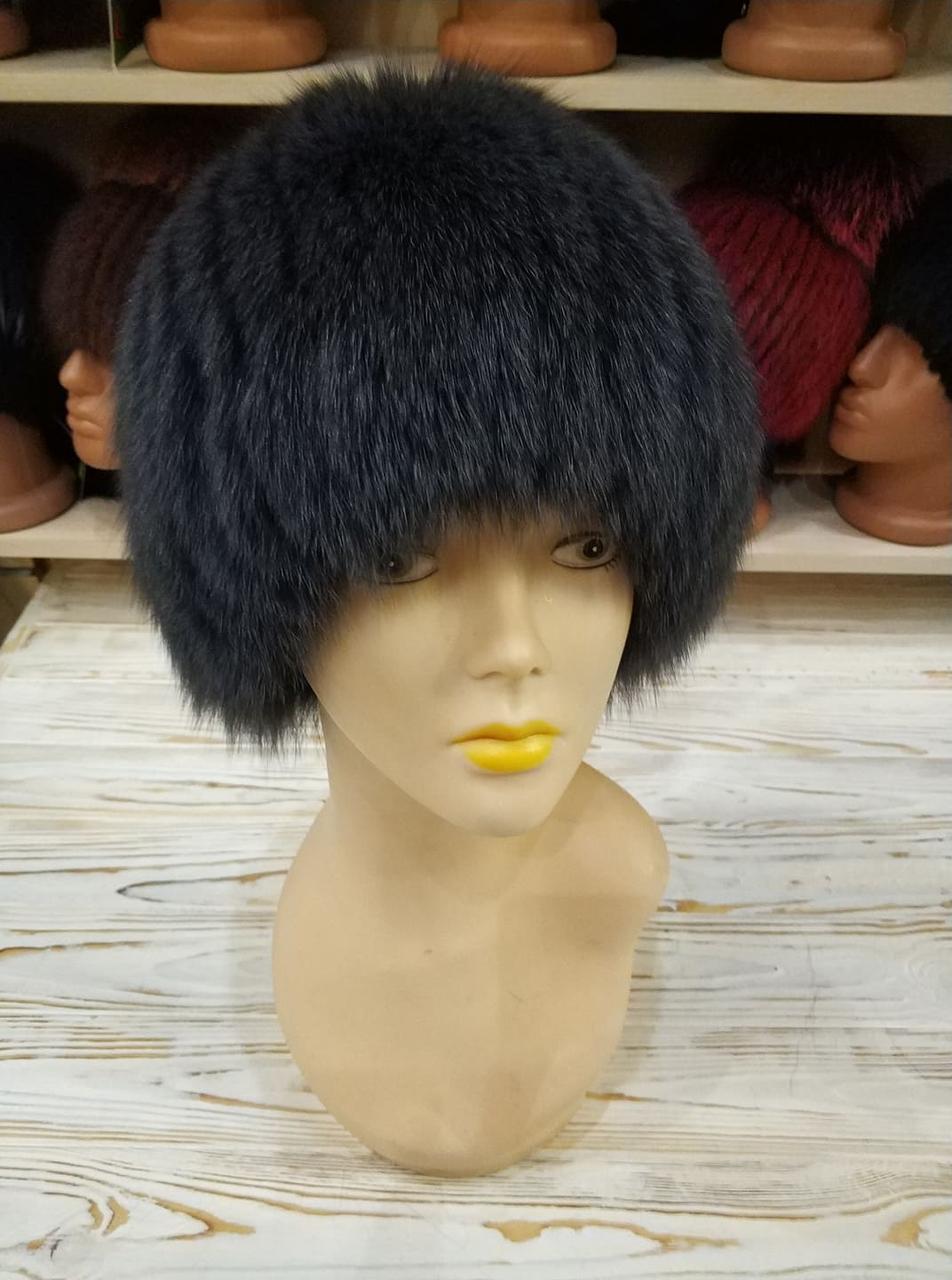 Шапка жіноче хутро песець, фото 1