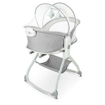 Дитяча люлька-гойдалка 6в1 (музика, регулювання по висоті) Mastela 8463 Світло-сірий