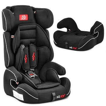 Дитяче автокрісло з бустером (група 1-2-3, 9-36кг) JOY Е Е 4235 Чорний