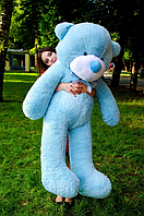 Качественный плюшевый мишка голубой 1.6 метра, Плюшевий ведмедик в подарунок 160 см