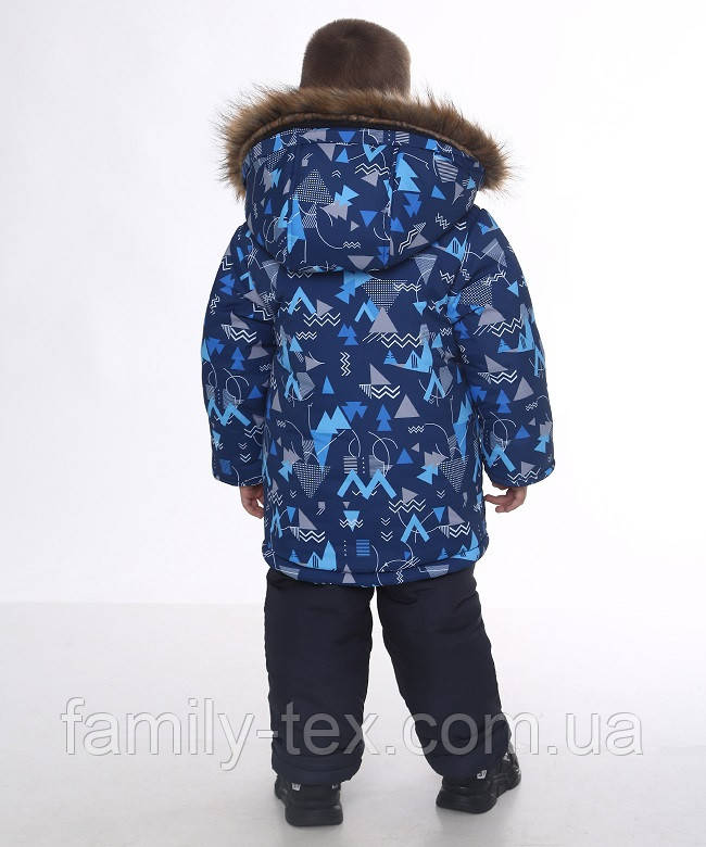 Детский зимний костюм "КРИСТАЛЛ" с отстежной жилеткой, 1-4 лет - фото 2 - id-p1530341691