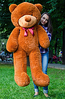 Якісний гарний плюшевий ведмедик 160 см, М'яка іграшка коричневий ведмедик 1.6 метра