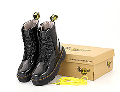 Жіночі черевики dr martens black натуральна шкіра