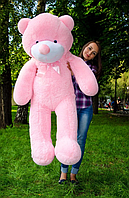 Великий рожевий ведмедик 160 см, Великий гарний ведмідь у подарунку 1.6 метра