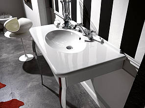 Змішувач для умивальника Emmevi DECO ceramica вбуд хр 3 отв CR121033, фото 2