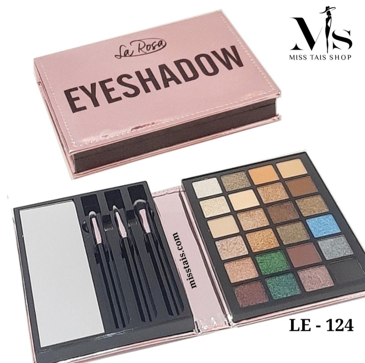 Набір тіней для повік La Rosa 24-х кольорові+3кисти, 24 Eyeshadow (LE 124)