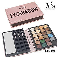 Набір тіней для повік La Rosa 24-х кольорові+3кисти, 24 Eyeshadow (LE 124)