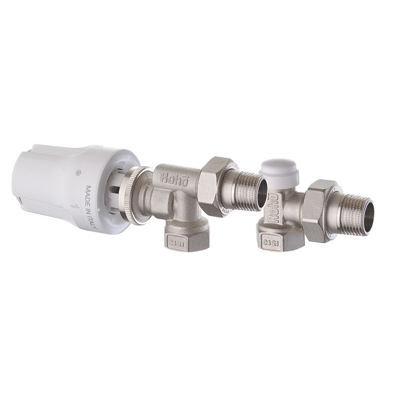 Комплект для під'єднання радіатора Roho R5170-050K — 1/2" осьовий (RO0120)