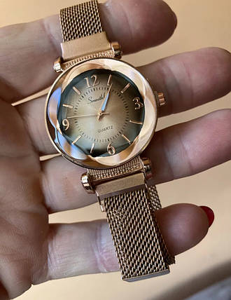 Жіночі годинники магнітний ремінець, фото 2