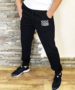 Чорні стильні штани офф вайт | off white