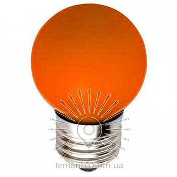 Лампа Lemanso G45 E27 1,2W жовтогаряча куля / LM705