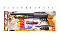 Детский игрушечный дробовик Golden Gun "Bodyguard" с мягкими пулями, рацией, оптическим прицелом, золотистый