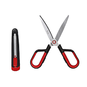 Ножиці + ножиці-чохол Younpin Fizz Kawai 2 в 1 Red