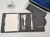 Блокнот Щоденник з годинником Бездротовий заряджання і підсвіткою SmartPad, фото 8
