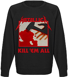 Світшот чорний LOYS музика рок METALLICA kill all XS