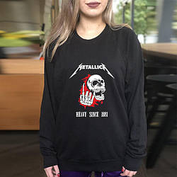 Світшот чорний LOYS музика рок METALLICA heavy XS