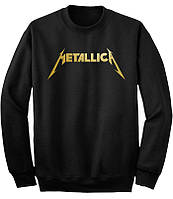 Свитшот черный LOYS музыка рок METALLICA gold