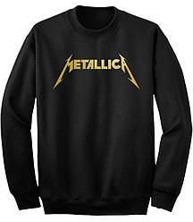 Світшот чорний LOYS музика рок METALLICA gold XS