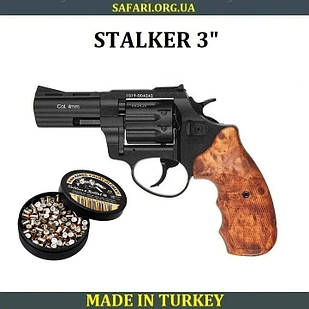 Револьвер під патрон Флобера Stalker 3" барабан сталь Револьвер Флобера Пістолет Флобера