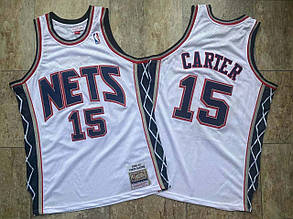 Біла чоловіча майка джерсі Картер 15 Нью Джерсі Нетс Carter Jersey Nets 2006-2007