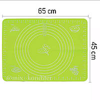 Силиконовый коврик 45*65 см для раскатки теста и выпечки