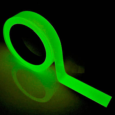 Люмінесцентна клейка стрічка світна 2,5 см*5м зелена