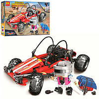 Детский блочный конструктор Lari Battlegrounds Гоночный автомобиль Bela, ребенку от 6 лет, 570 деталей,красный