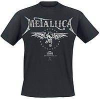 Футболка черная LOYS рок METALLICA grey print