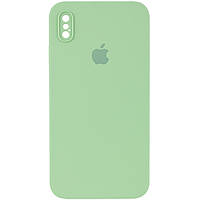Чехол Silicone Case Square Full Camera Protective (AA) для Apple iPhone XS Max (6.5")